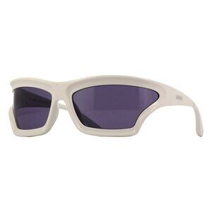 New LOEWE x Paula's Ibiza White Wraparound LW40143U 25A Sunglasses Women